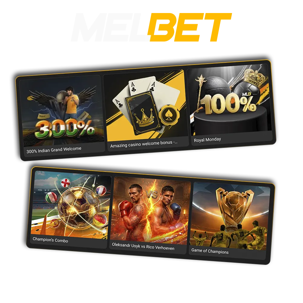 Check out the bonuses and promotions available from Melbet.