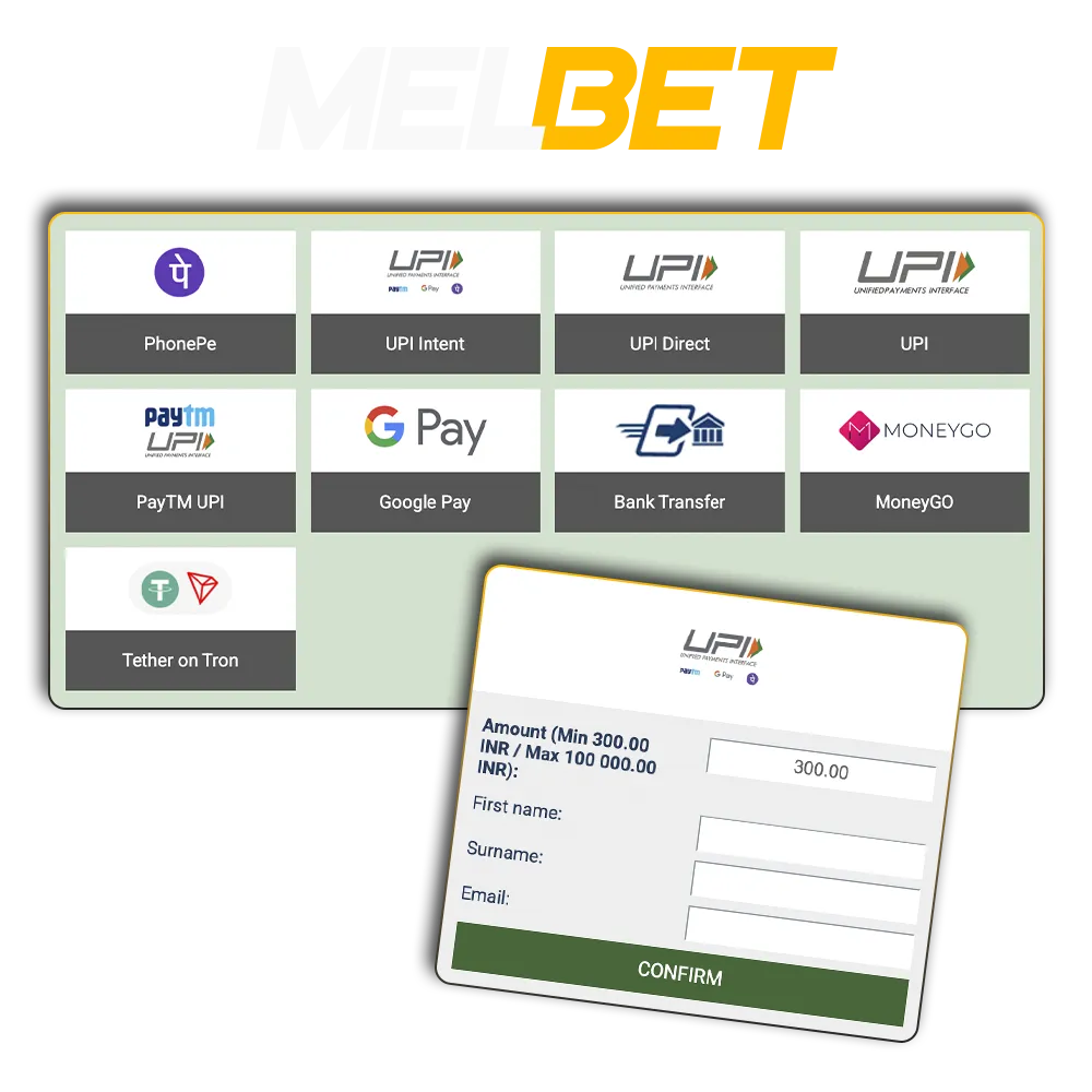 Find out about the deposit methods available on the Melbet website.